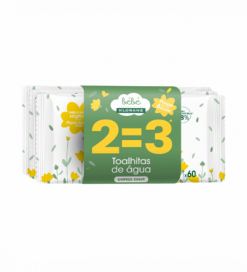 Klorane Pack 3x60 Toalhetes...